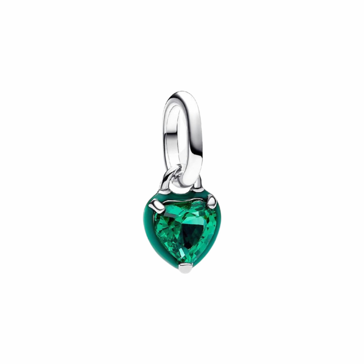Mini Charm Pandora Colgante Chakra Corazón Verde 793042C03