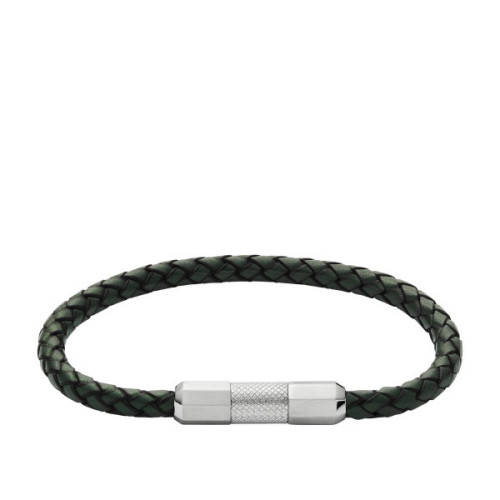 Pulsera Fossil Machine · Cuero Verde JF04919040