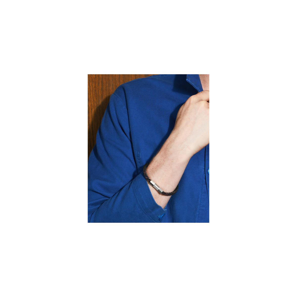 Pulsera Fossil Machine · Cuero Marrón JF04918040