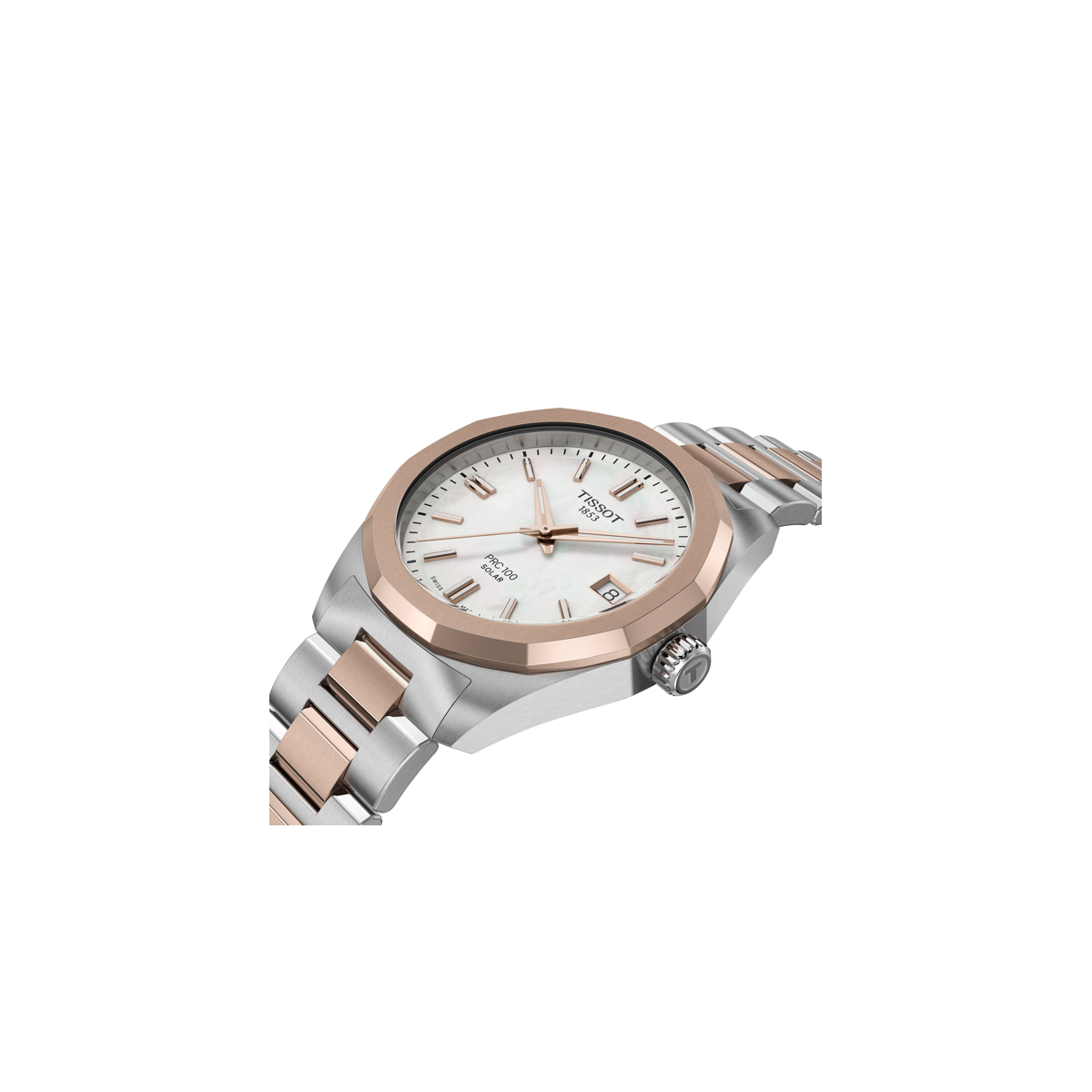 Reloj Tissot PRC 100 Solar 34 mm - Bicolor T1518222211100