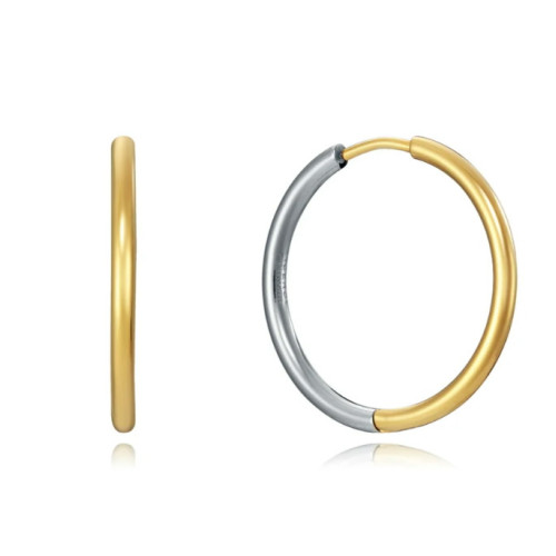 Pendientes Viceroy Air de acero bicolor.- 2.4 cm 75317E01012