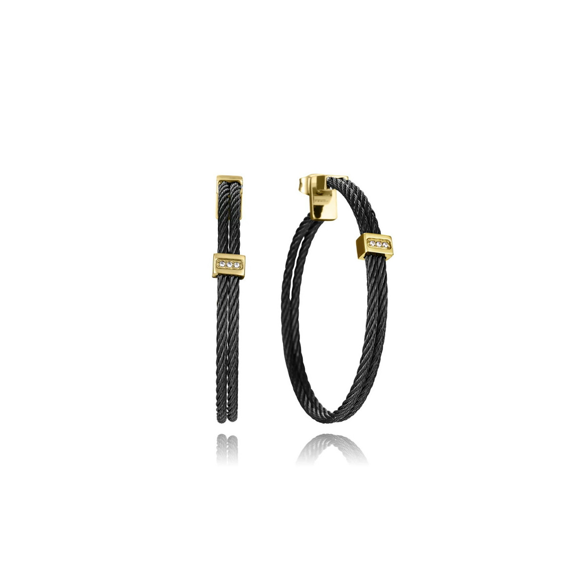 Pendientes Viceroy Acero Negro 15194E01010