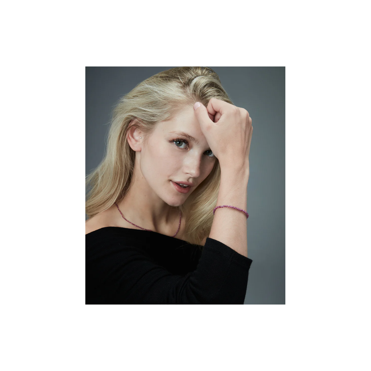 Pulsera Viceroy con piedras de rubíes naturales 14350P09017