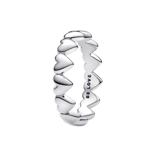 Anillo Pandora Fila de Corazones - 193427C00