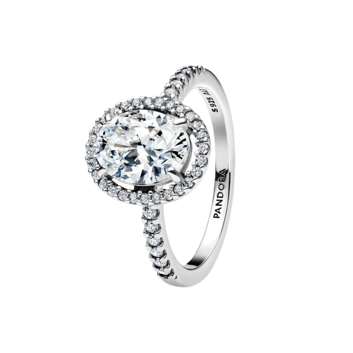 Anillo Halo Ovalado Brillante - 193777C01-52