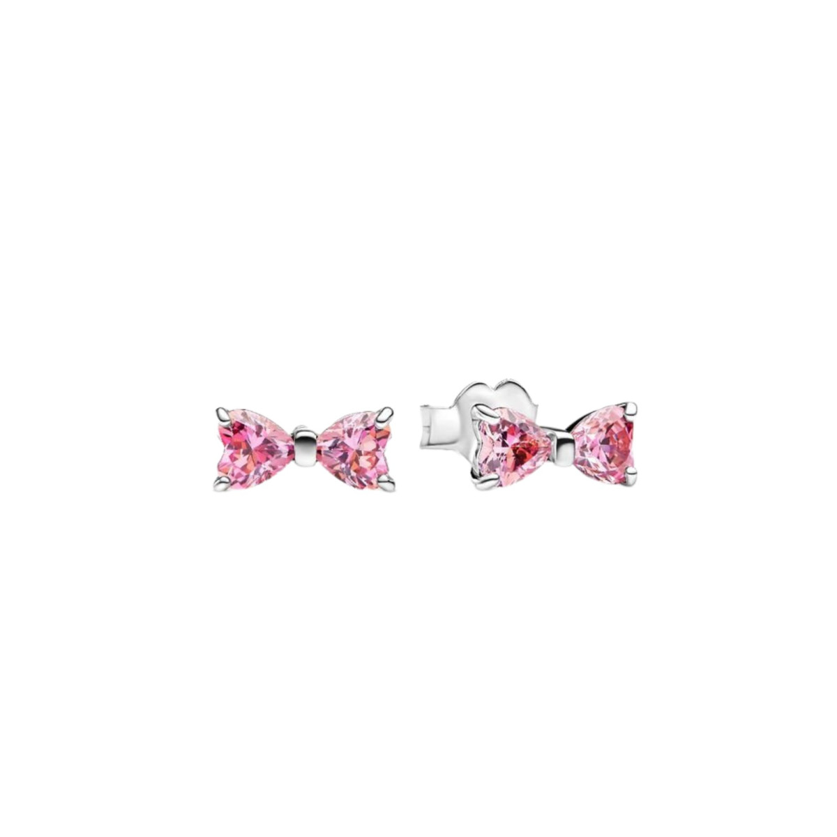 Pendientes Pandora Lazo Rosa Brillante 293505C01