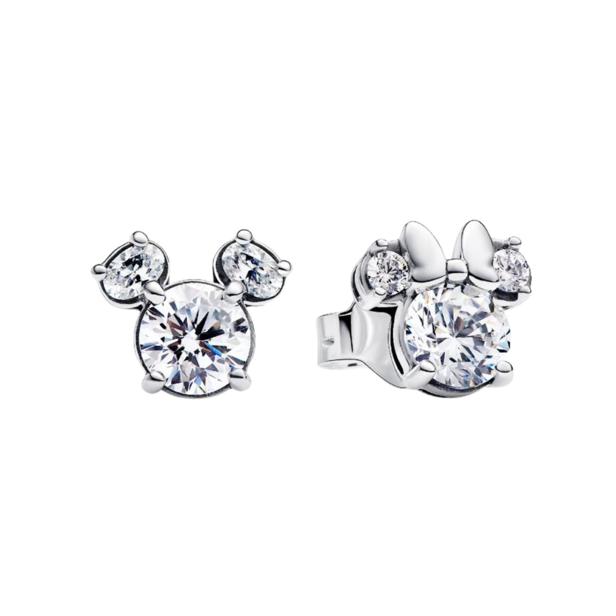 Pendientes Pandora Mickey y Minnie Mouse Brillantes 293219C01