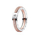Anillo Pandora Signature Logo y Pavé en Dos Tonos 182773C01-58