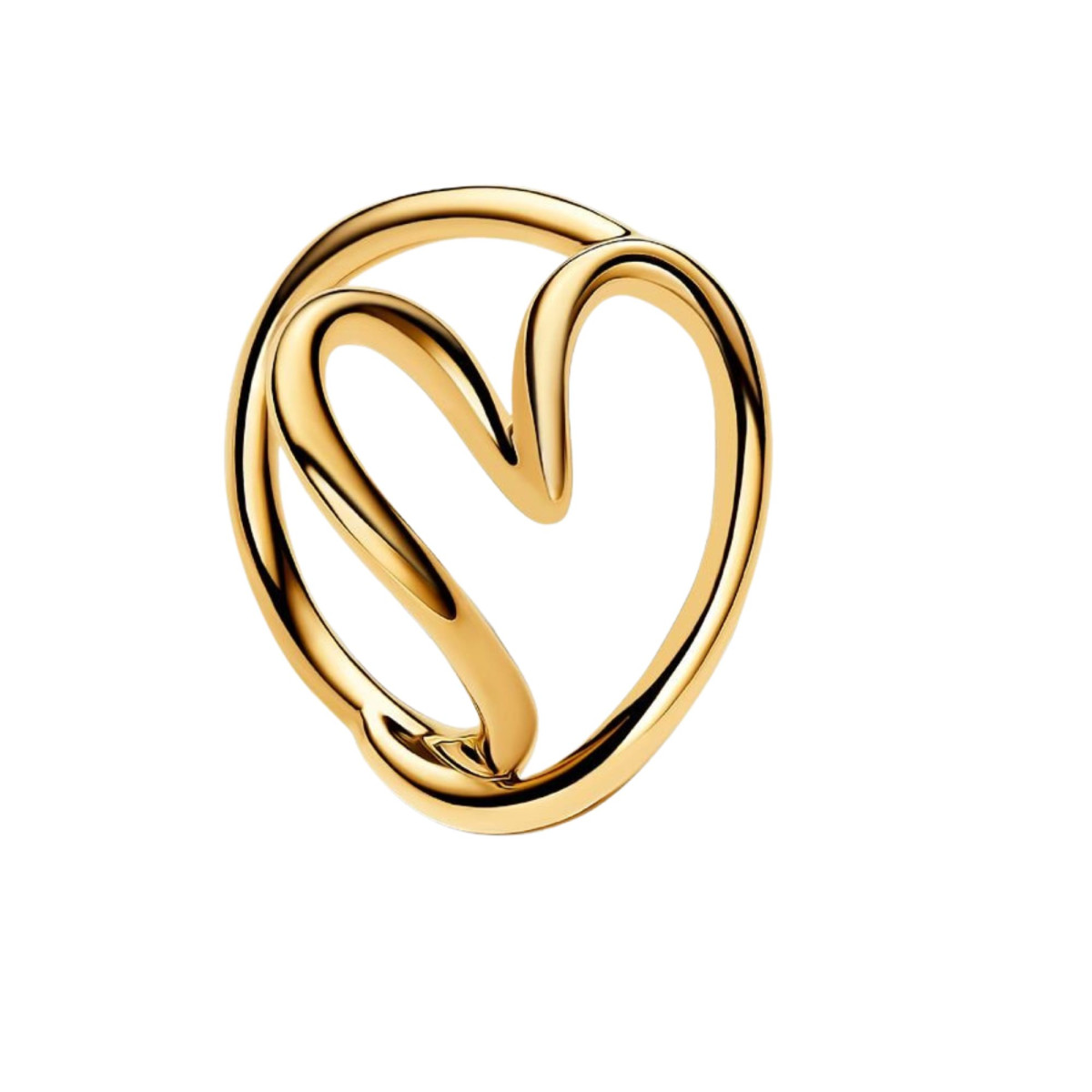 Anillo Pandora Corazón Forma Orgánica 163288C00-58