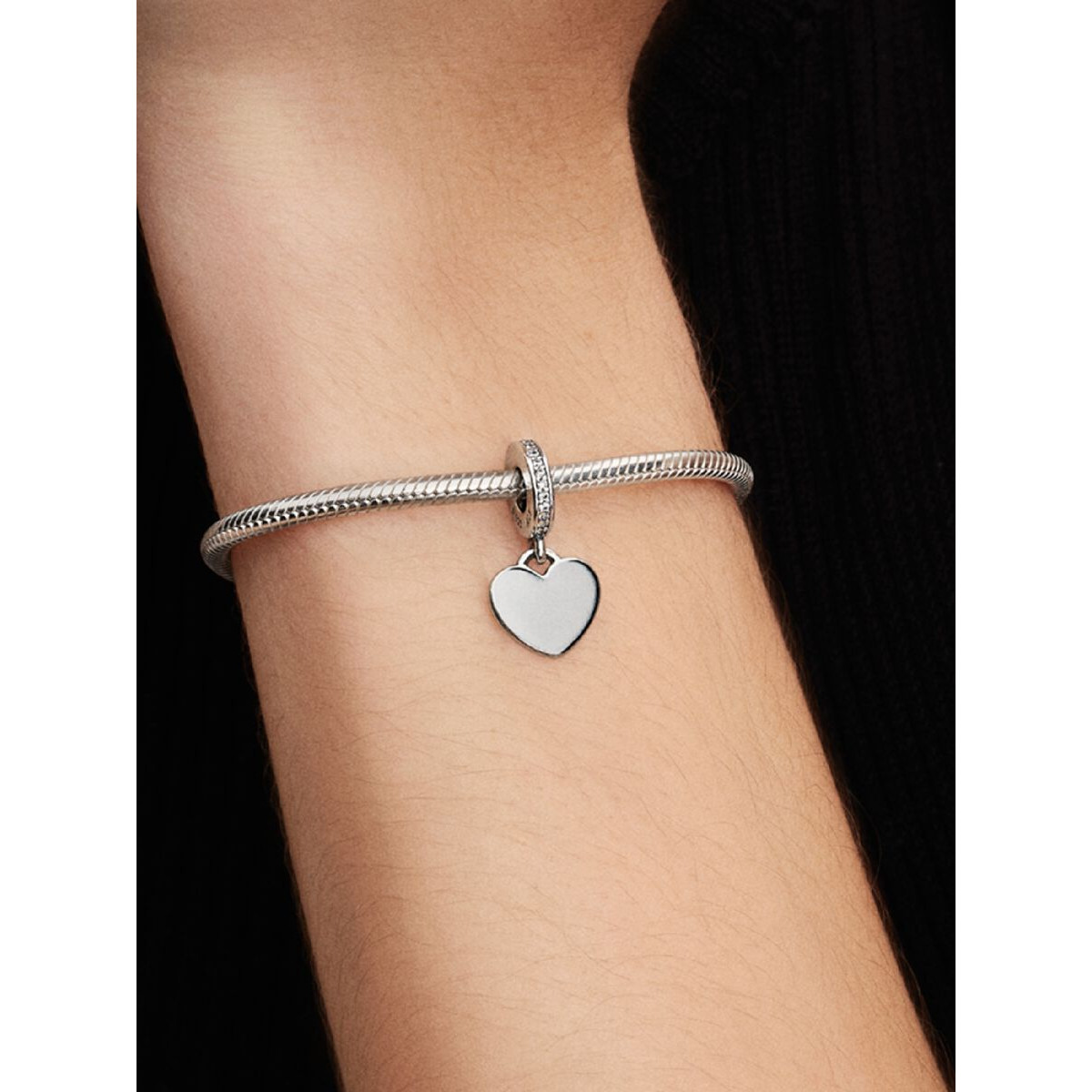 Charm Pandora Colgante Corazón Grabable. Plata 798761C01