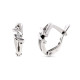 18K PENDIENTES NIÑA ORO BLANCO CON DIAMANTES NATURALES. CIERRE CATALAN 18K PENDIENTES NIÑA ORO BLANCO CON DIAMANTES NATURALES. CIERRE CATALAN