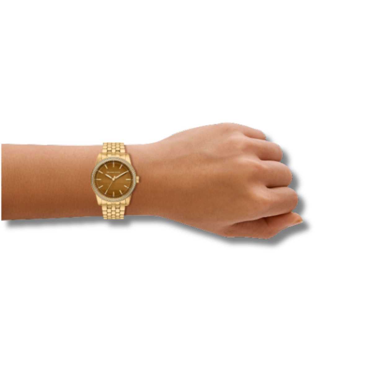 Michael Kors Reloj Bryant Mujer Cronógrafo Quartz Acero Inoxidable 35 mm Dorado MK7581