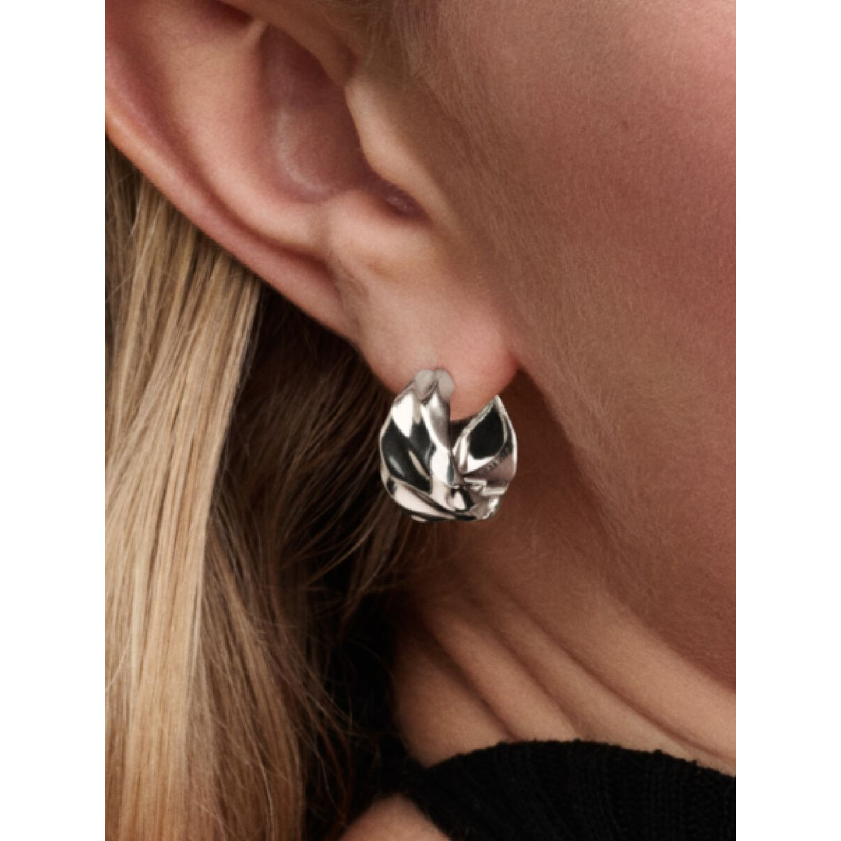 Pendientes Pandora de Aro Pequeños Ondulados 293874C00