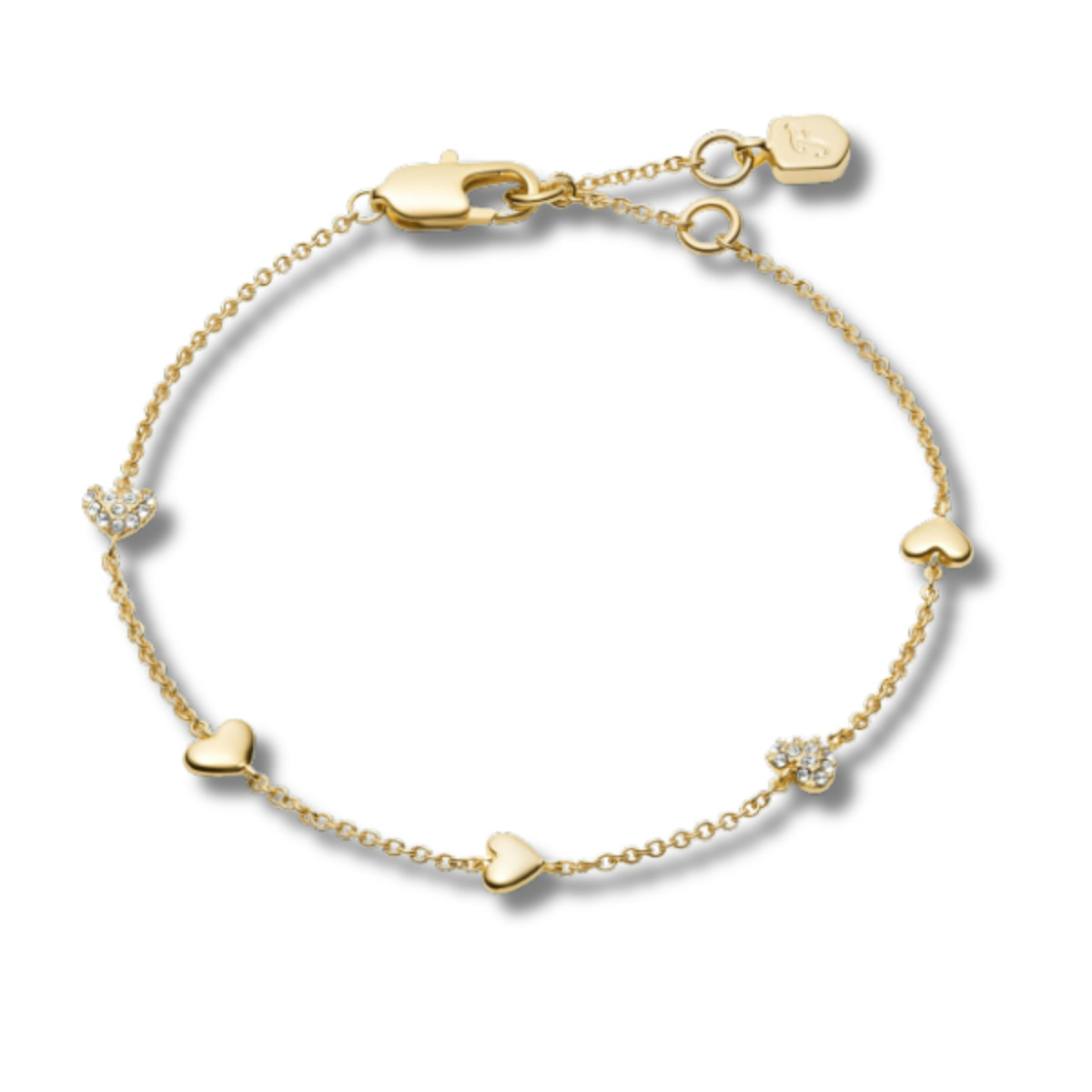 Fossil Pulsera Dorada Tipo Station con Cristales JA7299710