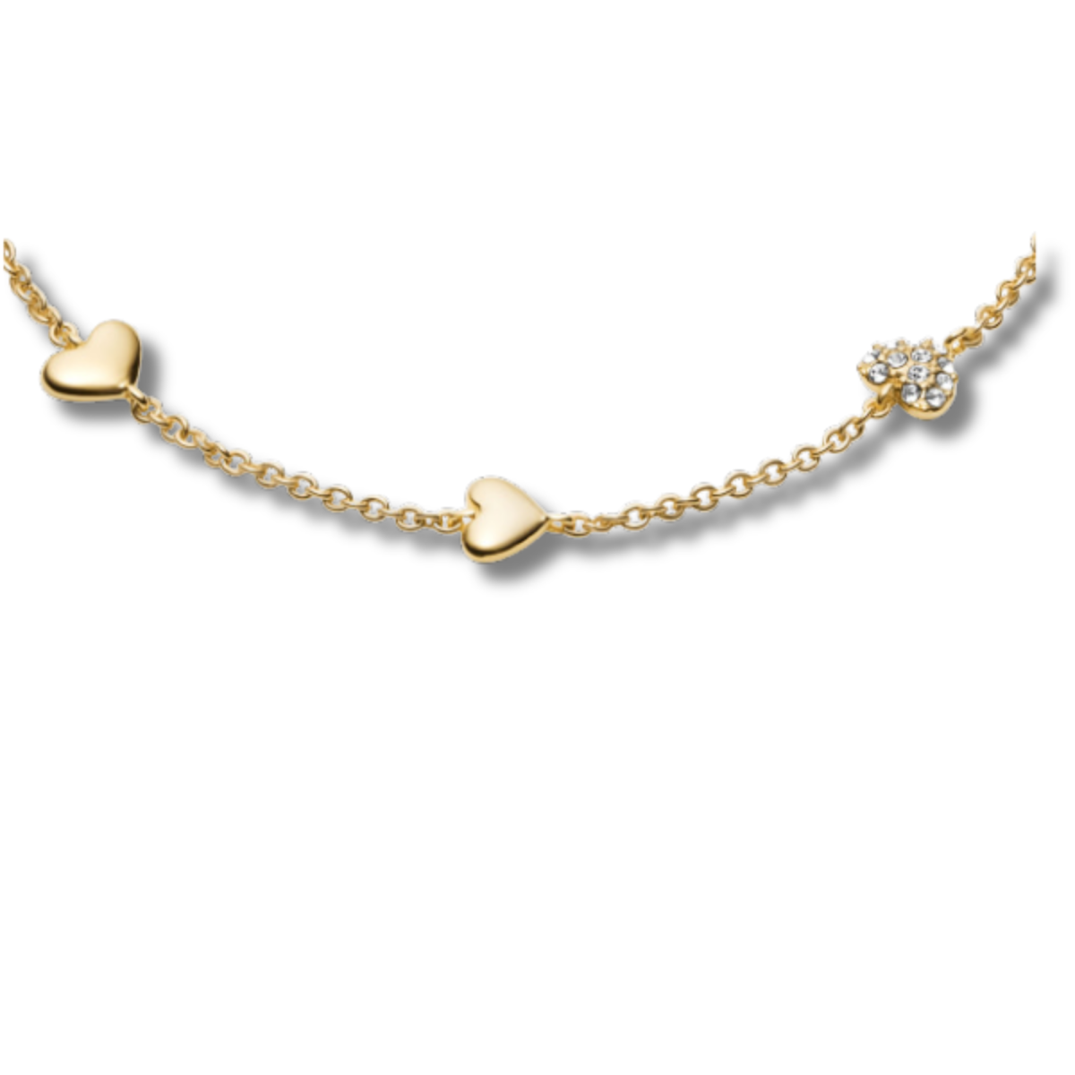 Fossil Pulsera Dorada Tipo Station con Cristales JA7299710