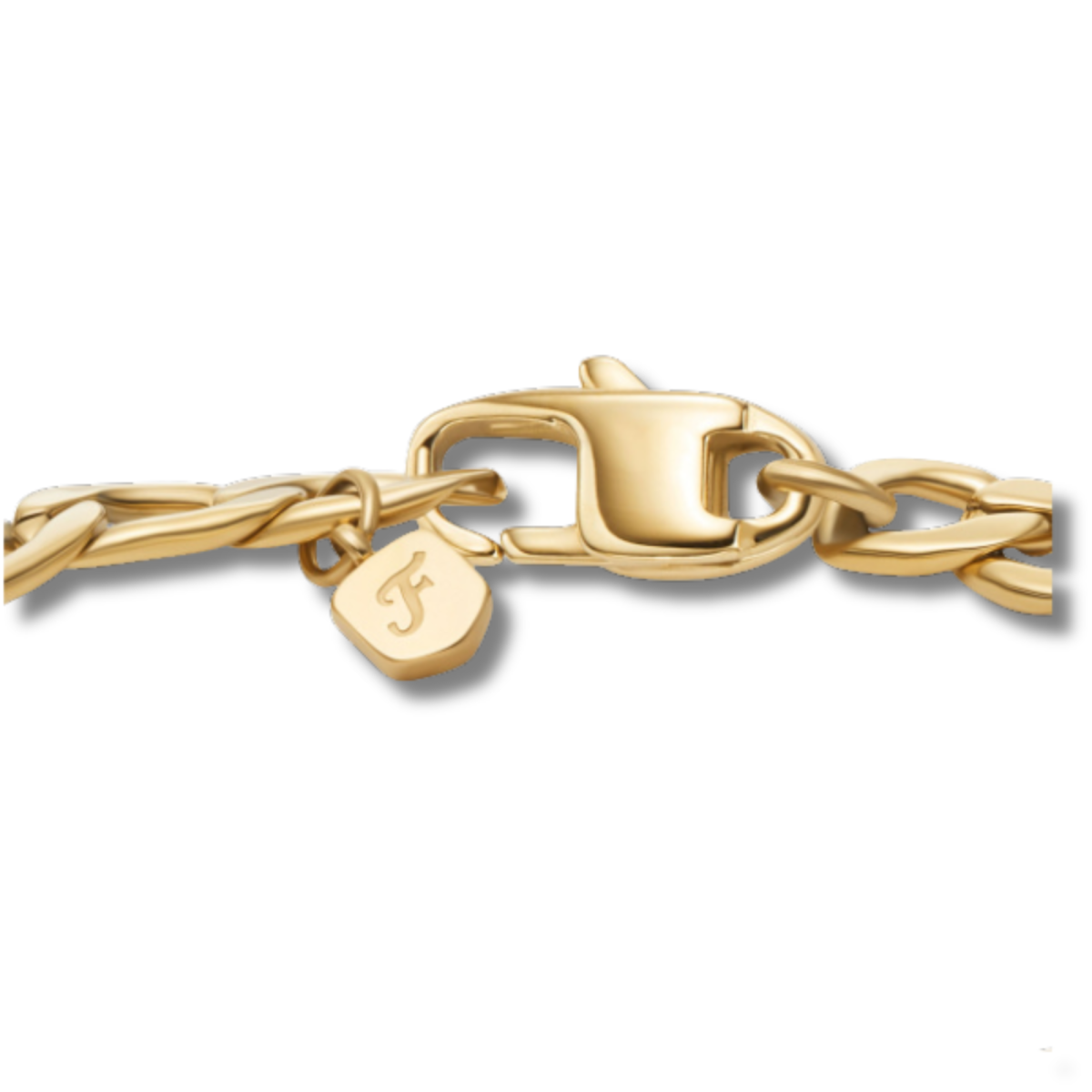 Fossil Pulsera de Acero Inoxidable Grabable Estilo ID Dorada JF04967710