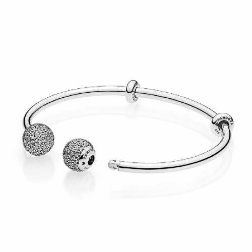 Pulsera Plata Circ Abierta 596438CZ-1