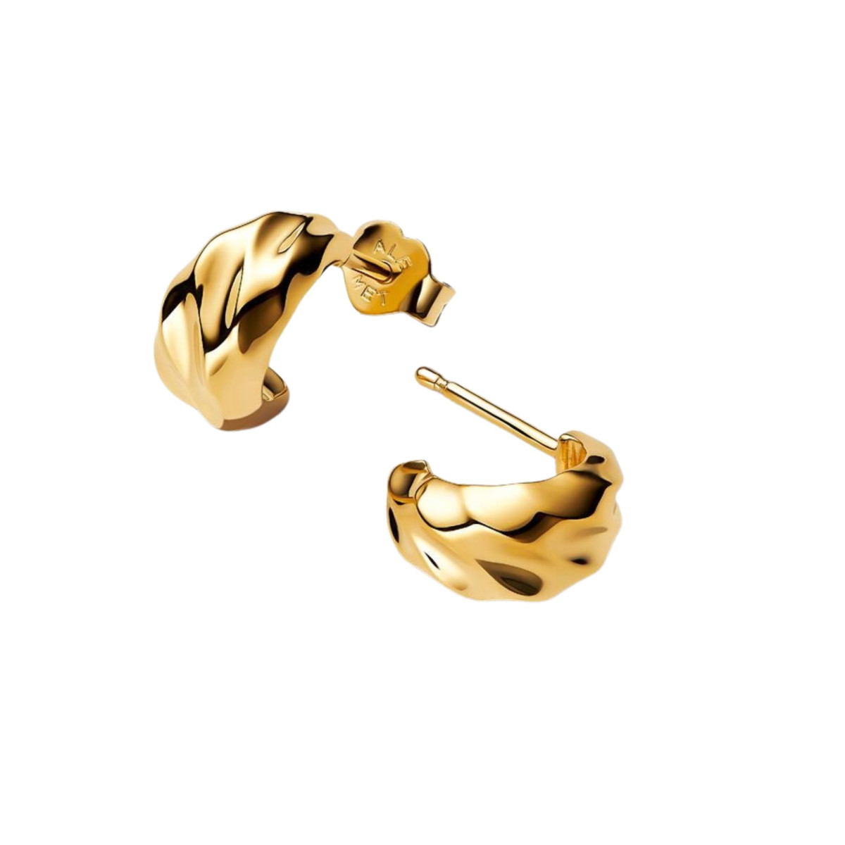 Pendientes de Aro Abiertos Ondulados 263873C00