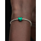 Charm Corazón Metálico Verde 793337C07