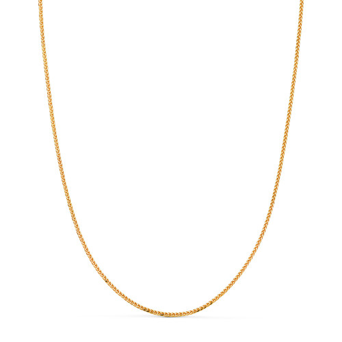 18K CADENA ORO AMARILLO MACIZA ESPIGA. ANCHO: 1 MM. LARGO: 45 CM