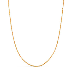 18K CADENA ORO AMARILLO MACIZA ESPIGA. ANCHO: 1 MM. LARGO: 45 CM