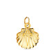 18K COLGANTE ORO AMARILLO CONCHA DE SANTIAGO SIMPLE 14 MM