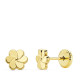18K PENDIENTES ORO AMARILLO FLOR PETALOS 6X6 MM CIERRE TUERCA 18K PENDIENTES ORO AMARILLO FLOR PETALOS 6X6 MM CIERRE TUERCA
