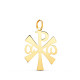 18K COLGANTE ORO AMARILLO CRUZ CRISMON BRILLO 22 X 14 MM 18K COLGANTE ORO AMARILLO CRUZ CRISMON BRILLO 22 X 14 MM