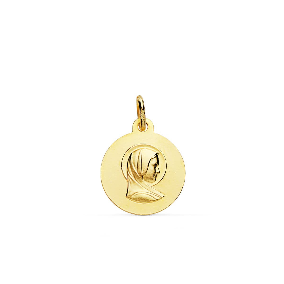 18K MEDALLA ORO AMARILLO MARIA FRANCESA 16MM