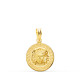 18K MEDALLA ORO AMARILLO MEDUSA CON BORDE DE GRECA MATIZADA 15 MM 18K MEDALLA ORO AMARILLO MEDUSA CON BORDE DE GRECA MATIZADA 15 MM