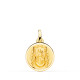 18K MEDALLA ORO AMARILLO VIRGEN DEL PINO TRONO BISEL 16 MM 18K MEDALLA ORO AMARILLO VIRGEN DEL PINO TRONO BISEL 16 MM