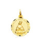 18K MEDALLA ORO AMARILLO VIRGEN DE ALTAGRACIA TALLADA 16 MM