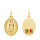 18K MEDALLA ORO AMARILLO VIRGEN GUADALUPE OVAL CON BANDERA 18X14 MM 18K MEDALLA ORO AMARILLO VIRGEN GUADALUPE OVAL CON BANDERA 18X14 MM