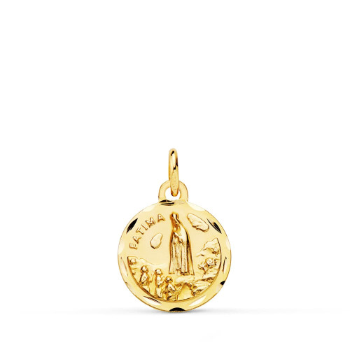 18K MEDALLA ORO AMARILLO VIRGEN DE FATIMA 12 MM