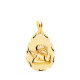 18K MEDALLA ORO AMARILLO GOTA ANGELITO BURLON TALLADA 21X14 MM 18K MEDALLA ORO AMARILLO GOTA ANGELITO BURLON TALLADA 21X14 MM