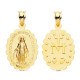 18K MEDALLA ORO AMARILLO VIRGEN DE LA MILAGROSA OVAL MATIZADA 25X18 MM 18K MEDALLA ORO AMARILLO VIRGEN DE LA MILAGROSA OVAL MATIZADA 25X18 MM