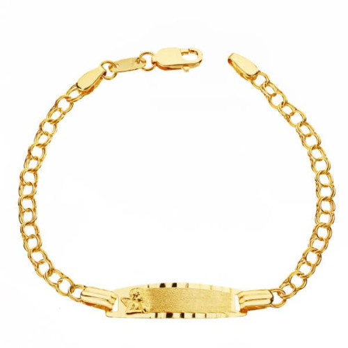 18K PUPLSERA ORO AMARILLO ESCLAVA HUNGARA 12.5 CM 2.5 MM