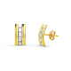 18K PENDIENTES ORO BICOLOR PRESION