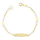 18K PULSERA ESCLAVA COMUNION ORO AMARILLO PERLAS 3.5MM 15CM