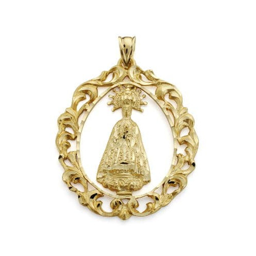 18K MEDALLA ORO AMARILLO VIRGEN DE LA ASUNCION 43X35 MM