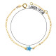18K PULSERA ORO AMARILLO BEBE ESTRELLA ESMAL.14CM