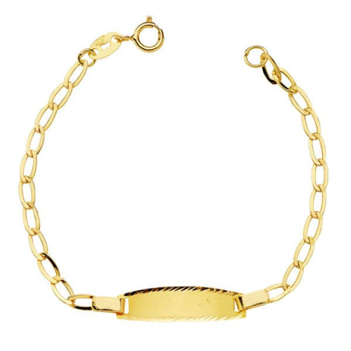 18K PULSERA ESCLAVA ORO AMARILLO BILBAO PLANA 13CM