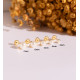 18K PENDIENTES ORO AMARILLO PERLA CON 4 GARRAS. MEDIDA: 7 MM. CIERRE TUERCA