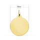 18K MEDALLA ORO AMARILLO VIRGEN DE FATIMA 22 MM