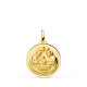 18K MEDALLA ORO AMARILLO NUEVO BAUTISMO BISEL 18 MM