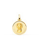 18K MEDALLA ORO AMARILLO VIRGEN NIÑA BISEL 16 MM