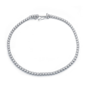 18K PULSERA CIRCONITA ORO BLANCO 3.95GR 20CM