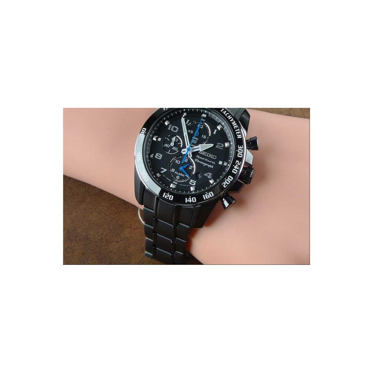 Reloj Seiko Sportura Acero Negro SNAE77P1