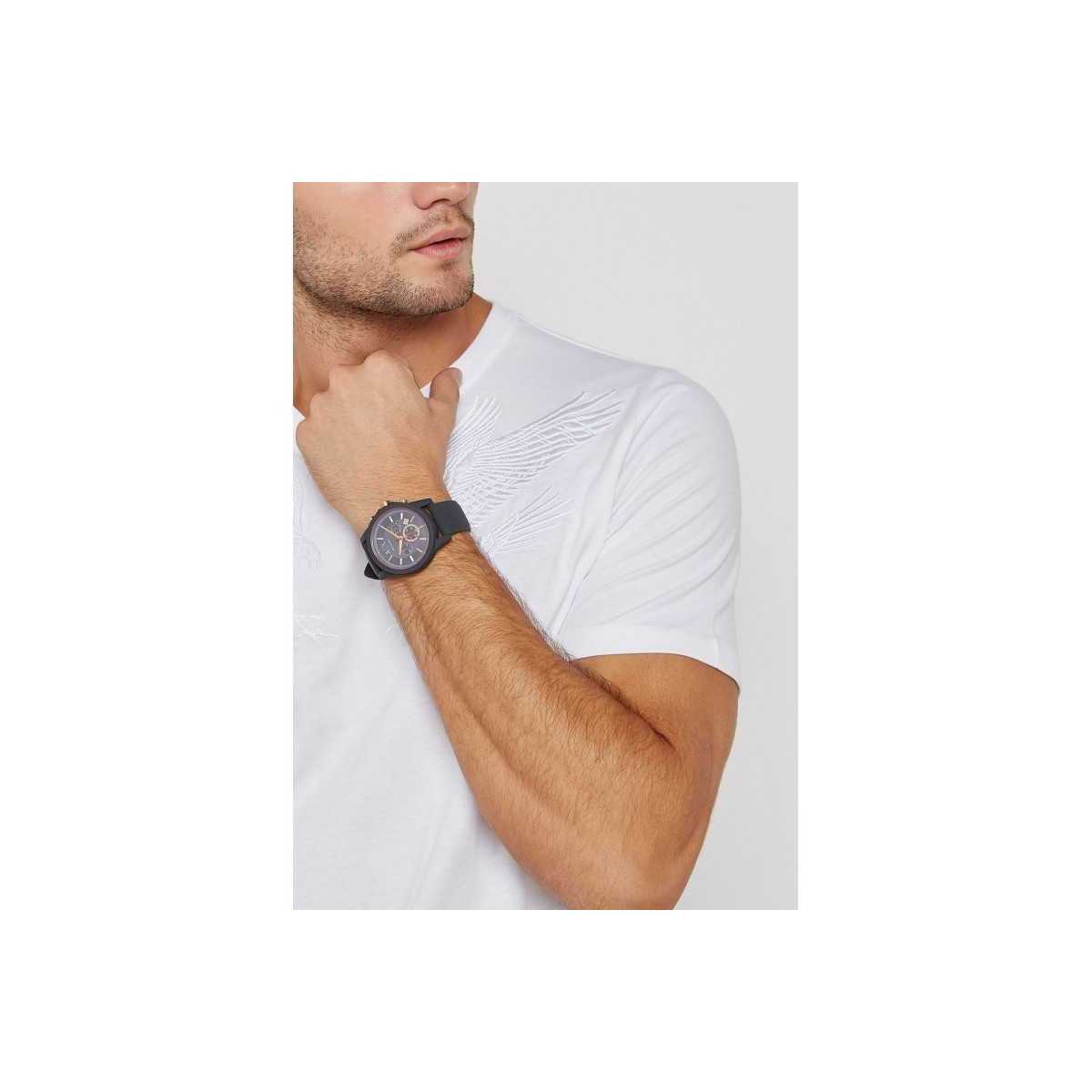 Reloj Armani Exchange Caucho Crono Azul AX1335
