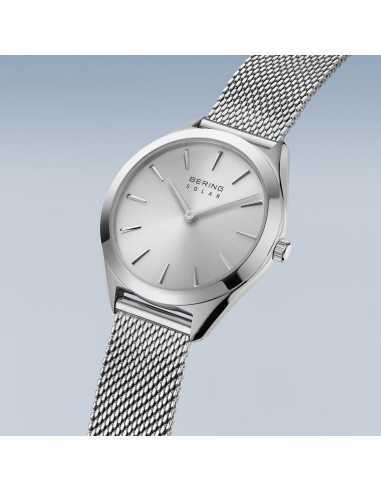 Bering Reloj Solar 17331-000 Mujer Acero Plata Malla Milanesa 31 mm Plata 17331-000